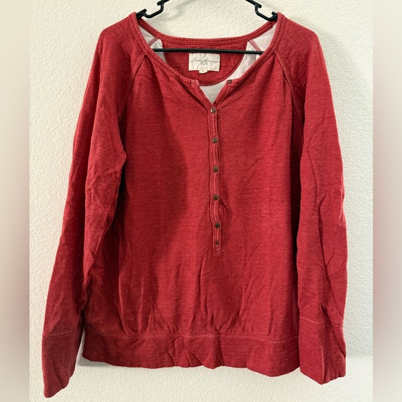 Eddie Bauer Henley Style Top - Picture 1 of 5
